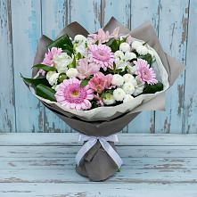 Букет цветов из:  Герберы, Альстромерии и Хризантемы в Березовке Воронежской области