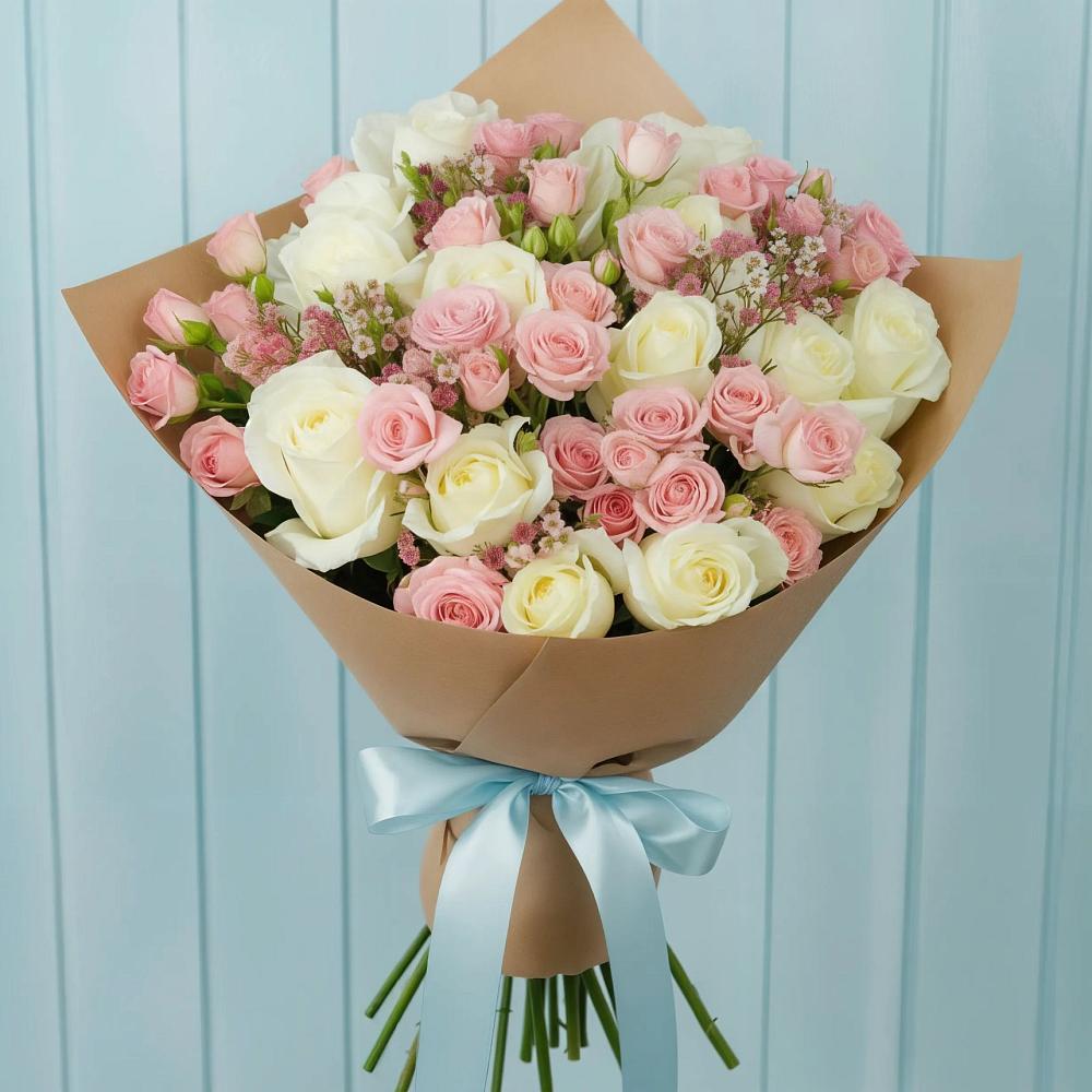 Букет цветов из: Розы в Березовке Воронежской области