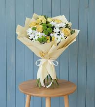 Букет цветов из:  Хризантемы и Розы в Березовке Воронежской области