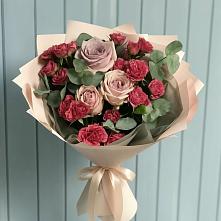 Букет цветов из:  Гвоздики и Розы #REPLACE_PRED# Березовке Воронежской области