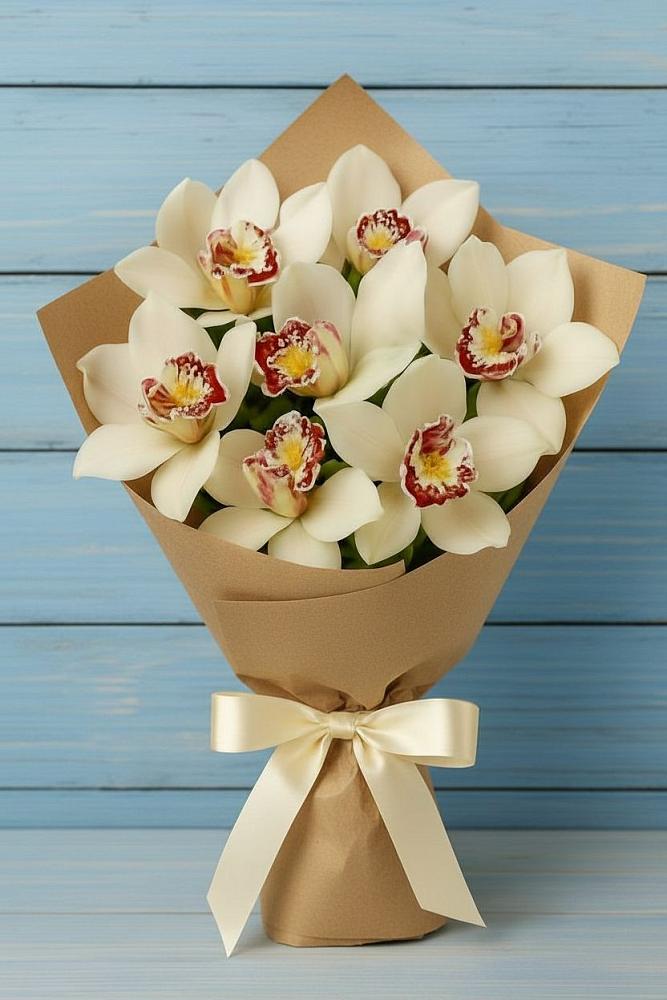 Букет цветов из: Орхидеи и Розы в Березовке Воронежской области