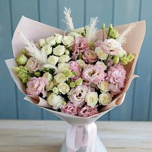 Букет цветов из:  Альстромерии и Розы в Березовке Воронежской области